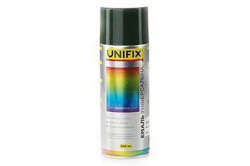 Емаль акрилова універсальна RAL 6005 Темно-зелений гл. 400 мл UNIFIX 941017 941017 фото