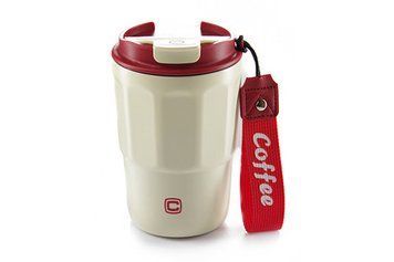 Термокружка с поилкой White/Red (400мл) СИЛА 960685 960685 фото