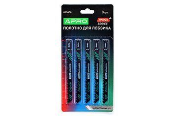 Полотно для лобзика (дерево) 100/75мм 4 мм 6TPI быстрый прямой T101D APRO 830606 830606 фото