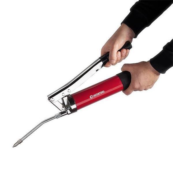 Шприц для смазки двухплунжерный 600см3 с гибким шлангом INTERTOOL HT-0060 HT-0060 фото