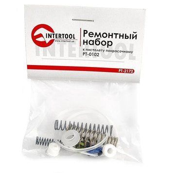 Набор ремонтный для краскопульта HVLP PT-0102 15 ед. INTERTOOL PT-2172 PT-2172 фото