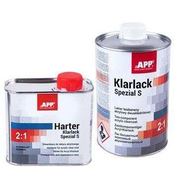 APP Лак акриловий 2K HS Acryl Klarlack Spezial S 2:1 з відв., 1l+0.5l 020109 + 020317 фото