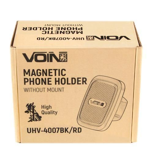 Тримач мобільного телефона VOIN UHV-4007BK/RD магнітний, без кронштейна (UHV-4007BK/RD) UHV-4007BK/RD фото