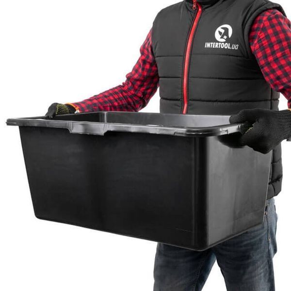 Таз будівельний прямокутний 65 л INTERTOOL KT-0065 KT-0065 фото