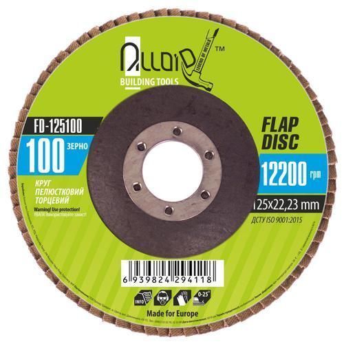 Alloid. Круг пелюстковий торцевий 125 мм, зерно 100 (FD-125100) FD-125100 фото