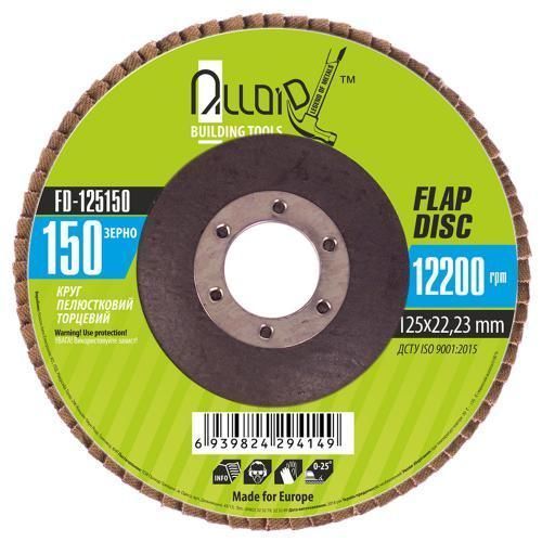 Alloid. Круг пелюстковий торцевий 125 мм, зерно 150 (FD-125150) FD-125150 фото