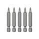 Комплект отверточных насадок PZ1 1/4"*50мм, ACR, S2, уп. 5шт., STORM VT-0203 фото 3